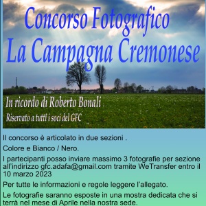 Concorso Roberto Bonali " La Campagna Cremonese "
