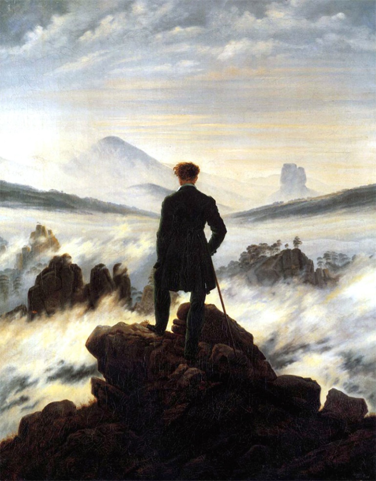 Kaspar David Friedrich - Der Wanderer über dem Nebelmeer, 1818